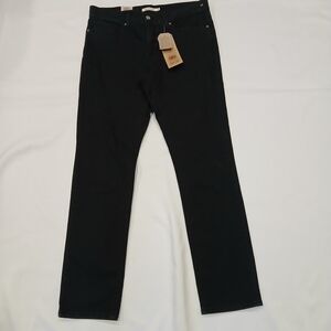 Levi Strauss Co 312 Shaping Slim Jeans Black Dark Wash Womens 31x30 Mid-Rise NWT